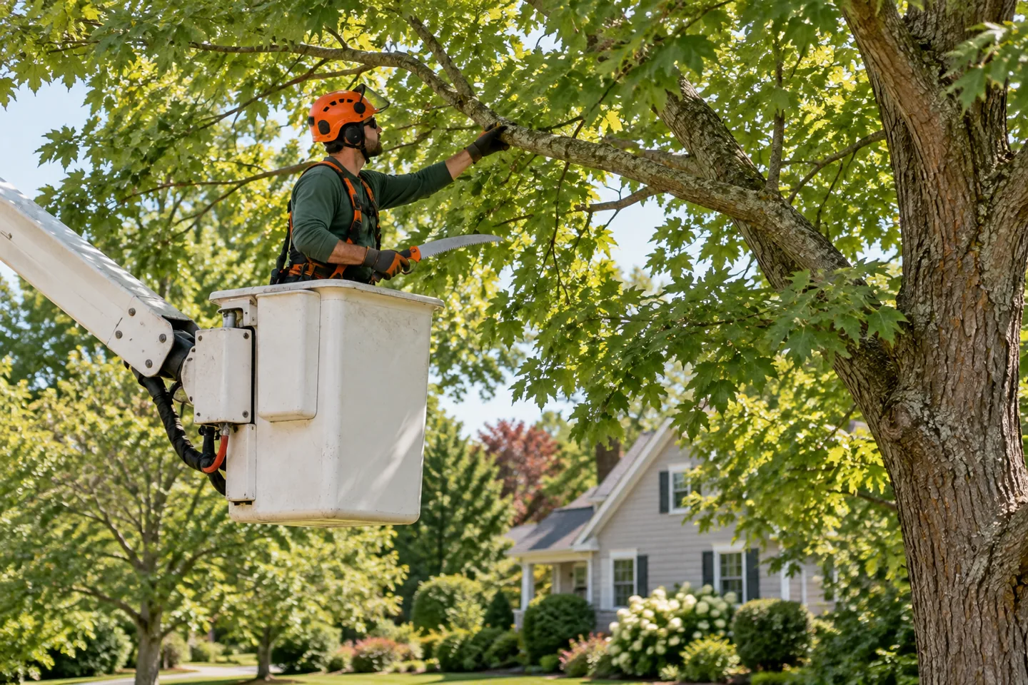 Illustrative tree pruning scene